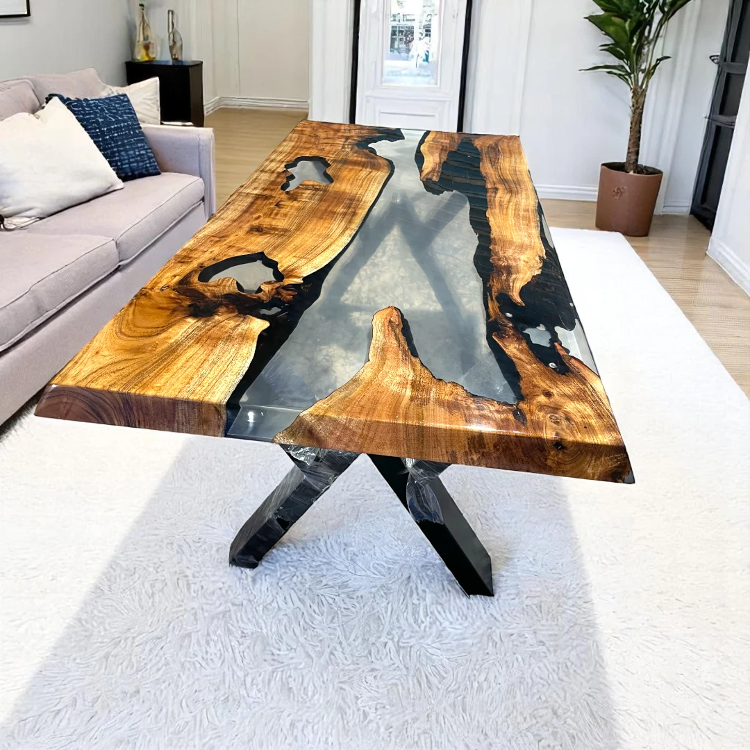 Best Wood Epoxy Table for Living Room Luxury Interiors